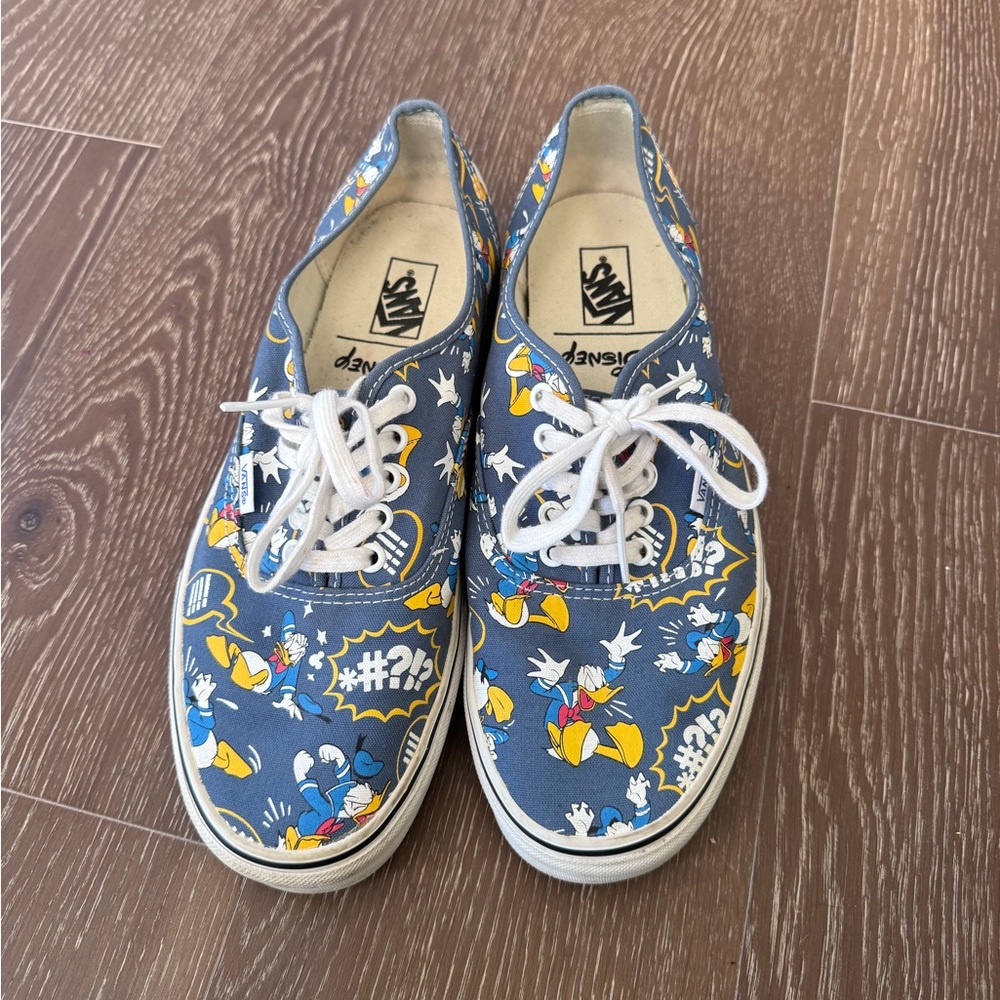 VANS×Disney Sneaker Donald Duck Limited Shoes Blue Men's Size US 10.5